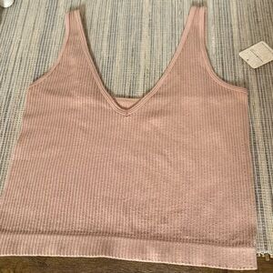 Free People Solid Ribbed Tank